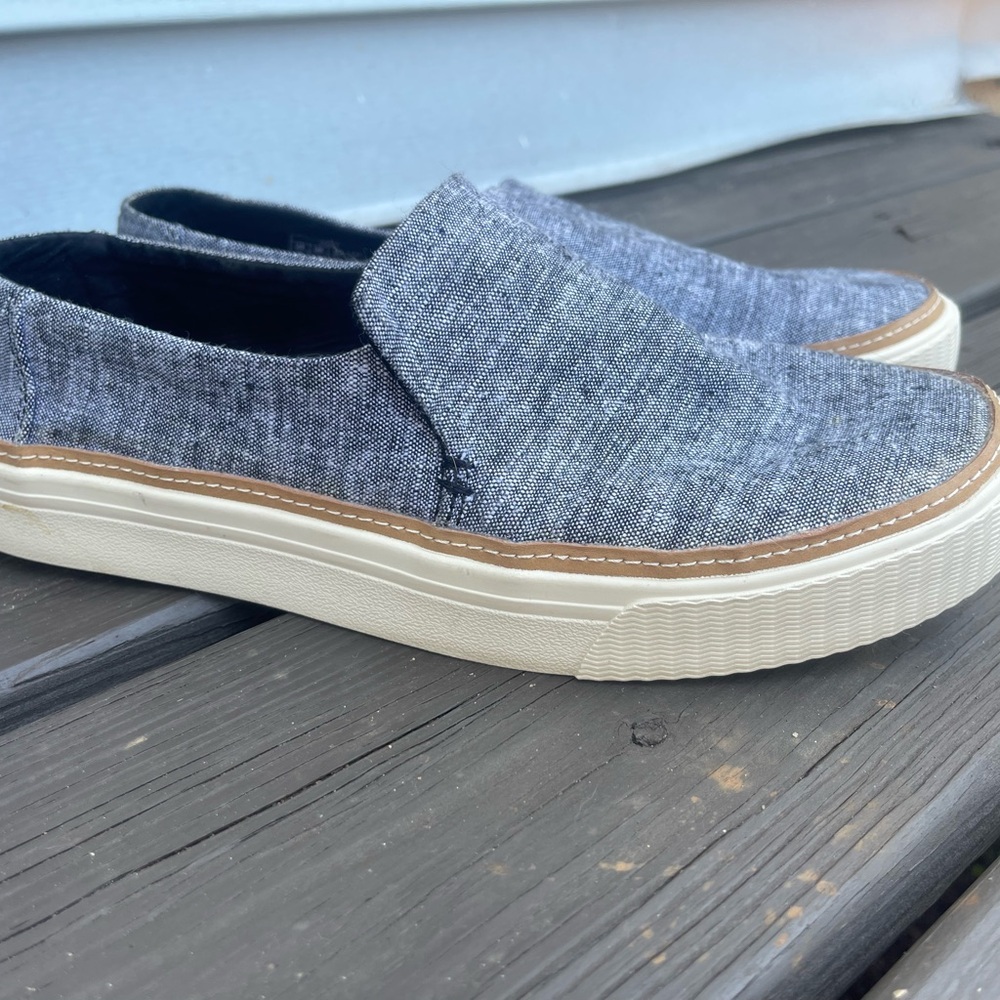 Toms Charcoal Gray Slip-On Flats